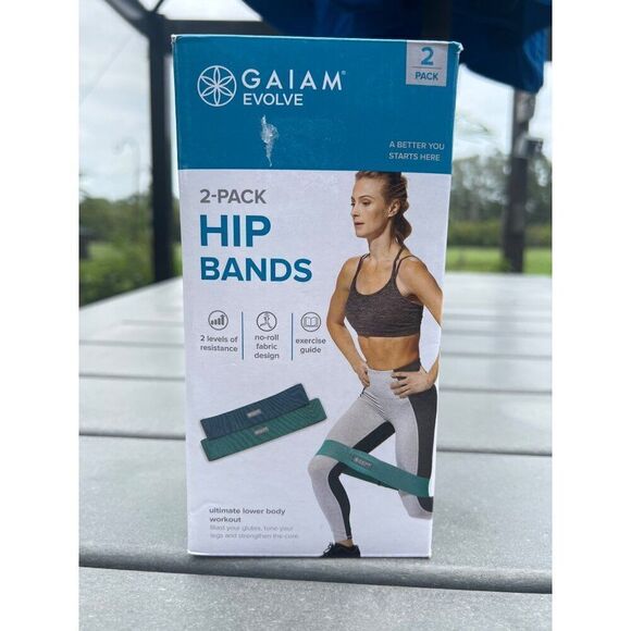 Gaiam Evolve 2 Pack Hip Exercise Bands - Picture 1 of 6